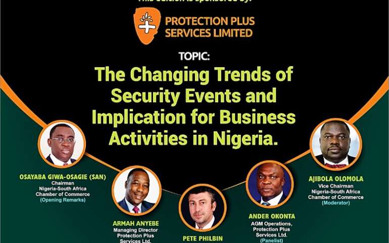 INVITATION TO NIGERIA SOUTH AFRICA CHAMBER OF COMMERCE WEBINAR BREAKFAST MEETING: THURSDAY 27TH JANUARY 2022